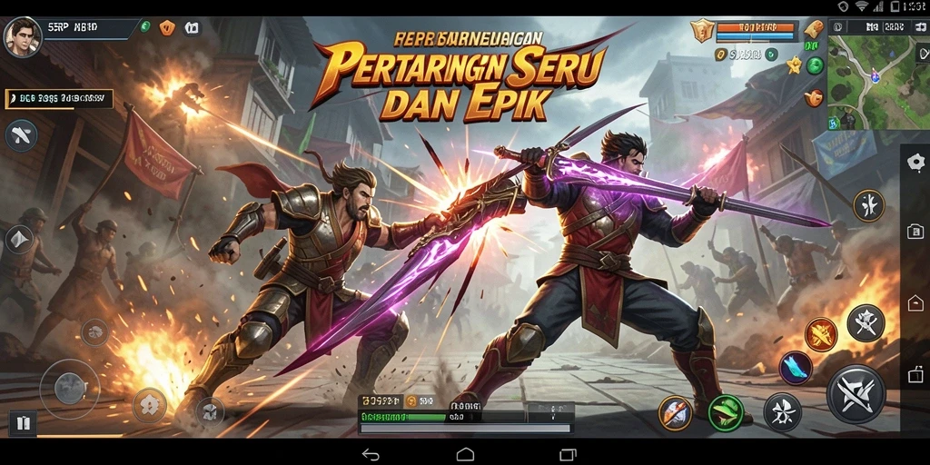 Tampilan gameplay menarik di 55RP dengan aksi pertarungan yang dinamis.