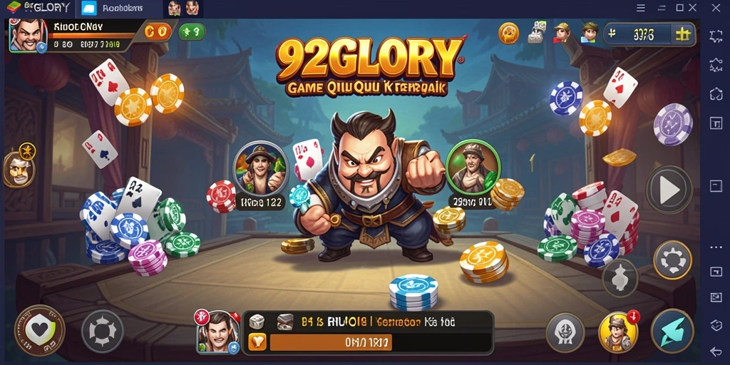 Tampilan gameplay mendebarkan dari game QiuQiu 92GLORY.