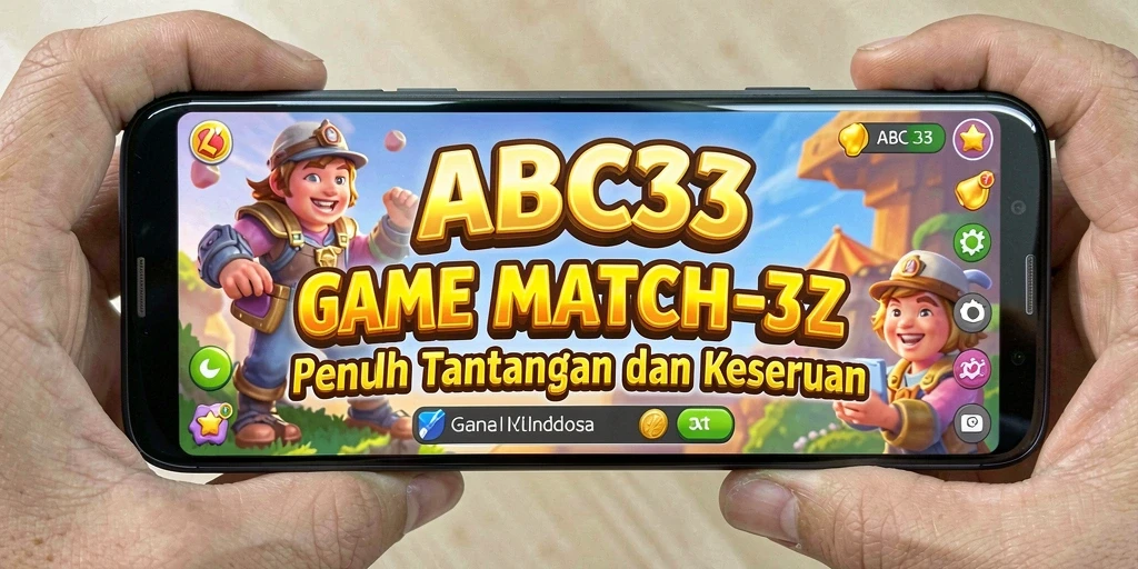 Tangkapan layar gameplay <strong>ABC33</strong> menampilkan aksi mencocokkan item yang seru.