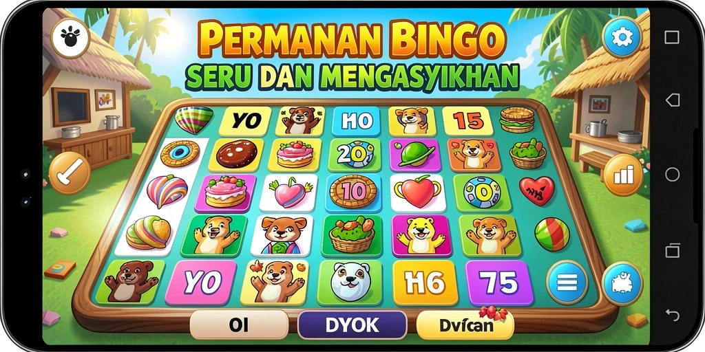 Tampilan gameplay seru dan interaktif dari DY01 Bingo.