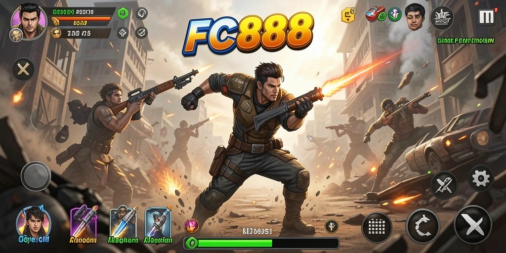 Gameplay FC888 yang mendebarkan dengan aksi memukau.