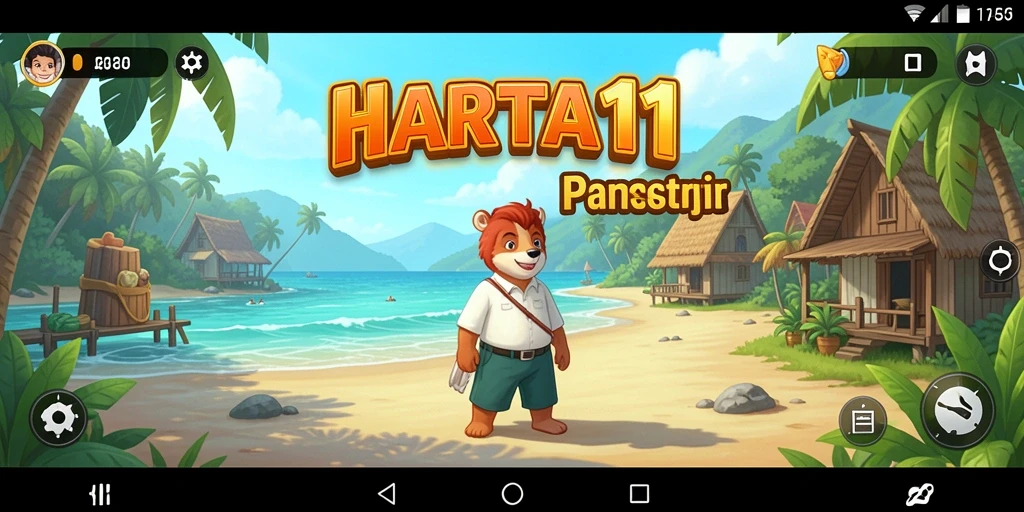 Tampilan gameplay HARTA11 yang menyenangkan dan menghibur.