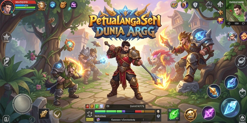 Menampilkan pertarungan epik di dalam gameplay ARPG