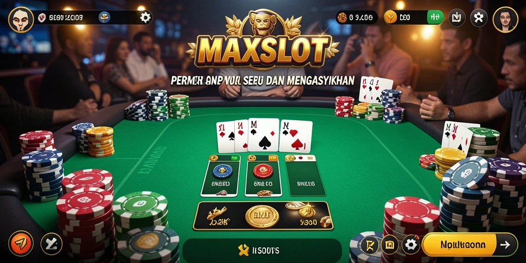 Gameplay poker yang menegangkan dan interaktif di MAXSLOT.