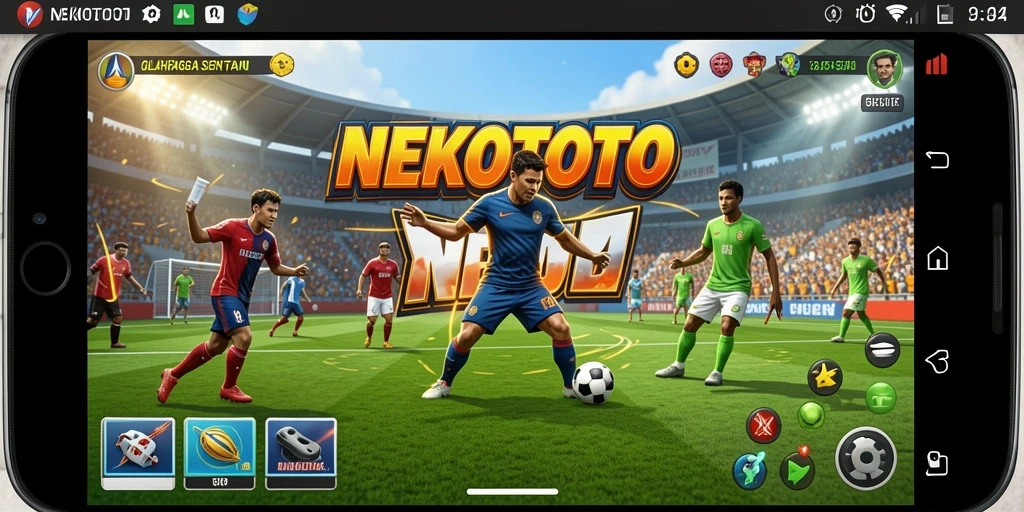 Tampilan menarik dari gameplay NEKOTOTO yang seru.