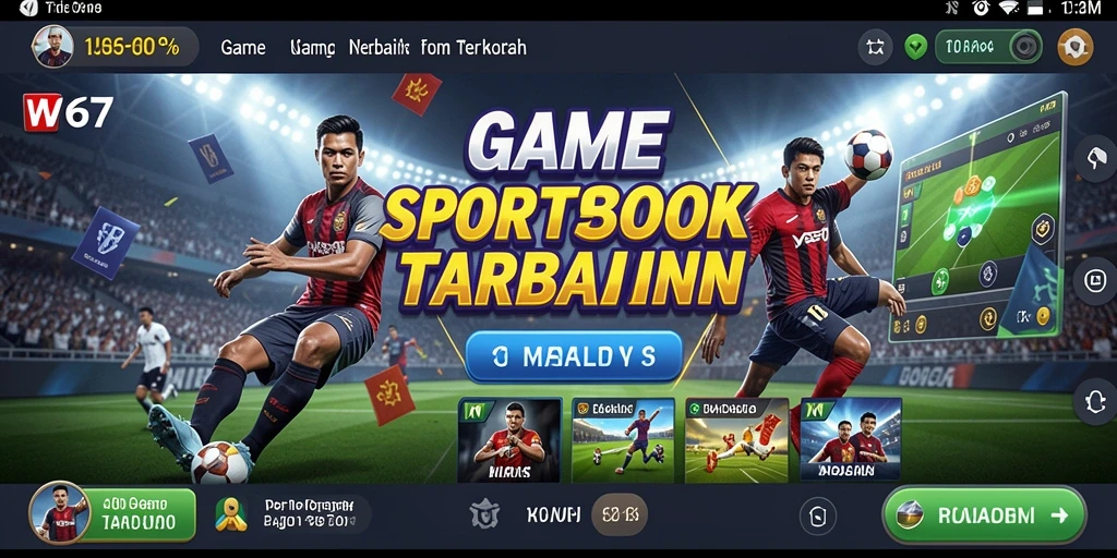Screenshot utama W67 menampilkan antarmuka taruhan yang menarik.