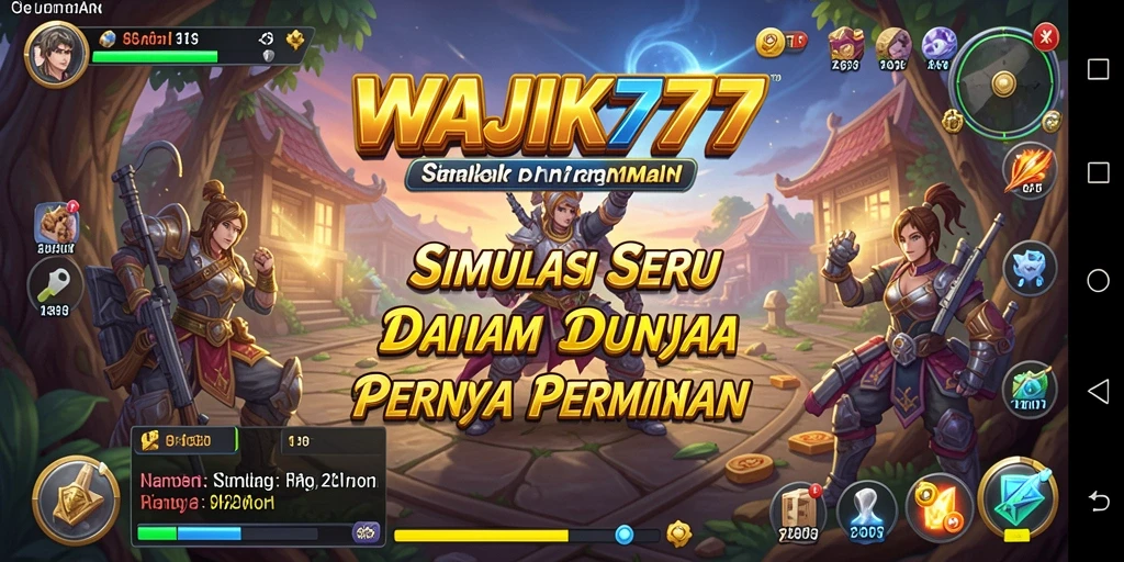 Screenshot utama WAJIK777 menampilkan gameplay Simulation yang menarik.