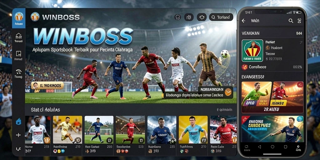Screenshot gameplay WINBOSS menampilkan taruhan olahraga yang menarik.