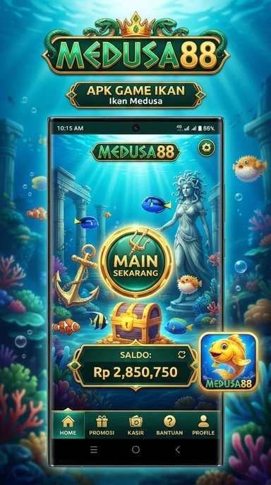 Pengguna sedang menjelajahi aplikasi di medusa88.